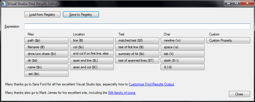 VSFindResultsEditor
